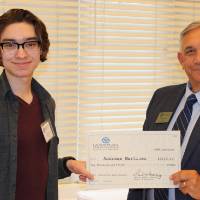 Student receives award